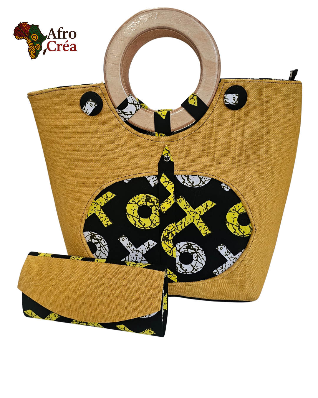 SAC À MAIN JAUNE/NOIR