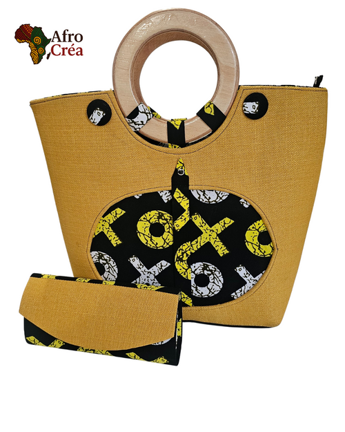 SAC À MAIN JAUNE/NOIR