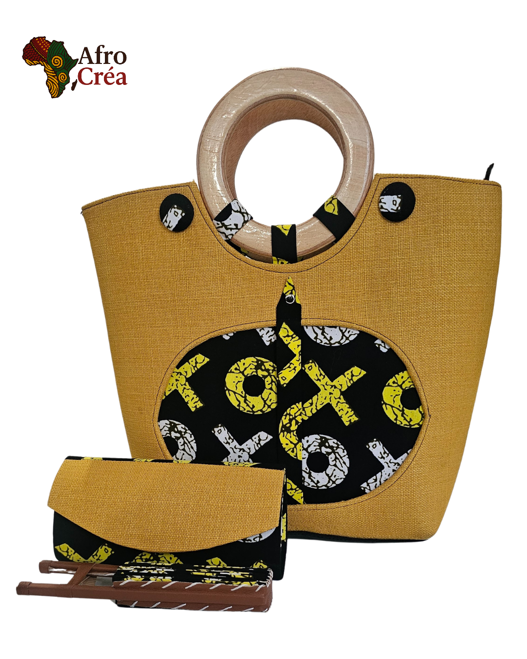 SAC À MAIN JAUNE/NOIR